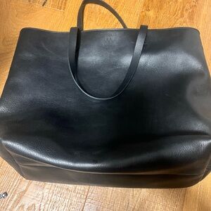 Madewell zip top transport tote